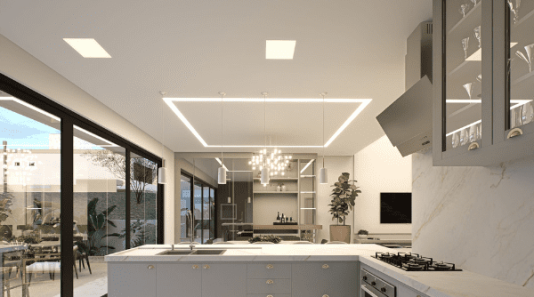 Automação e iluminação integradas em móveis